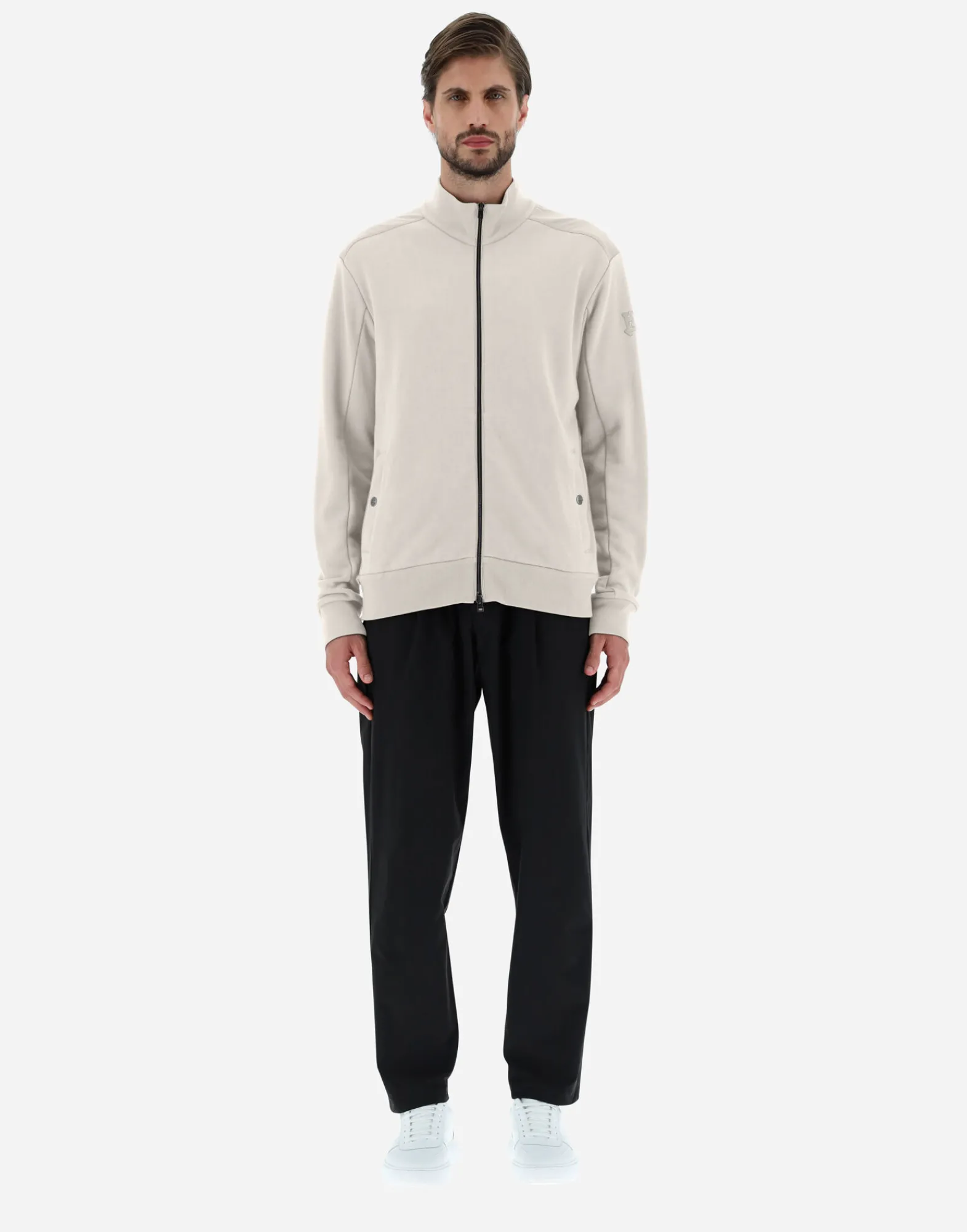 Herno Sweatshirts & Strickjacken-Cardigan Aus Cotton Sweater