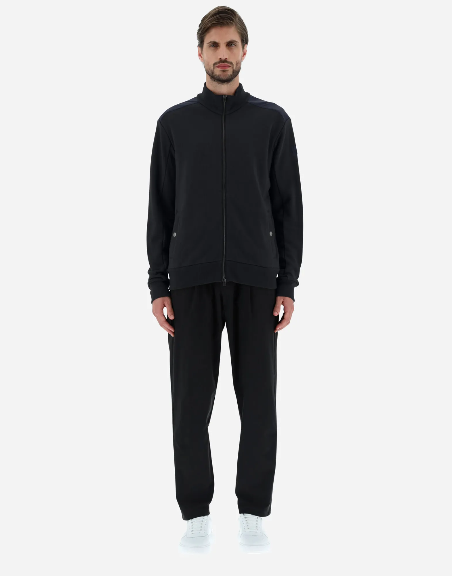Herno Sweatshirts & Strickjacken-Cardigan Aus Cotton Sweater