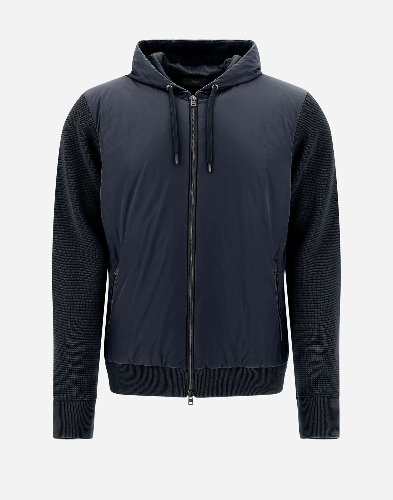 Herno Bomber-Cardigan Aus Waffle Knit & Nylon