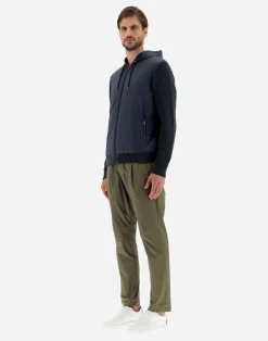 Herno Bomber-Cardigan Aus Waffle Knit & Nylon