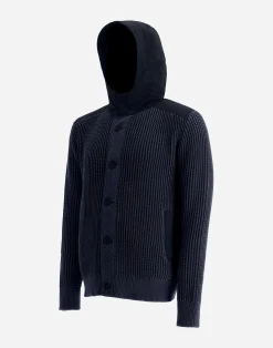 Herno Bomber-Cardigan Aus Zig-Zag Stitch & Plaster