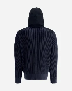 Herno Bomber-Cardigan Aus Zig-Zag Stitch & Plaster