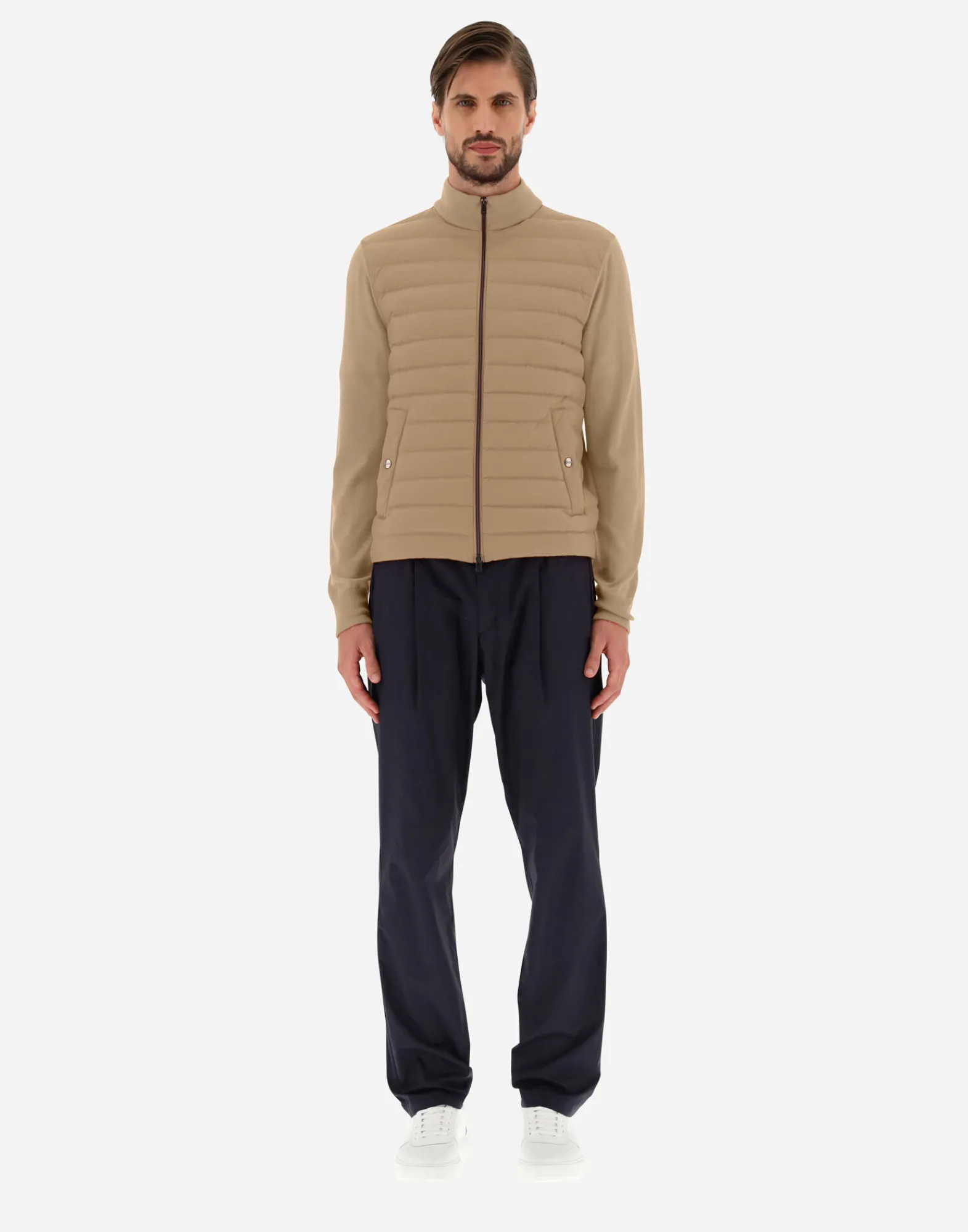 Herno Sweatshirts & Strickjacken-Cardigan In Seide, Wolle & Nuage
