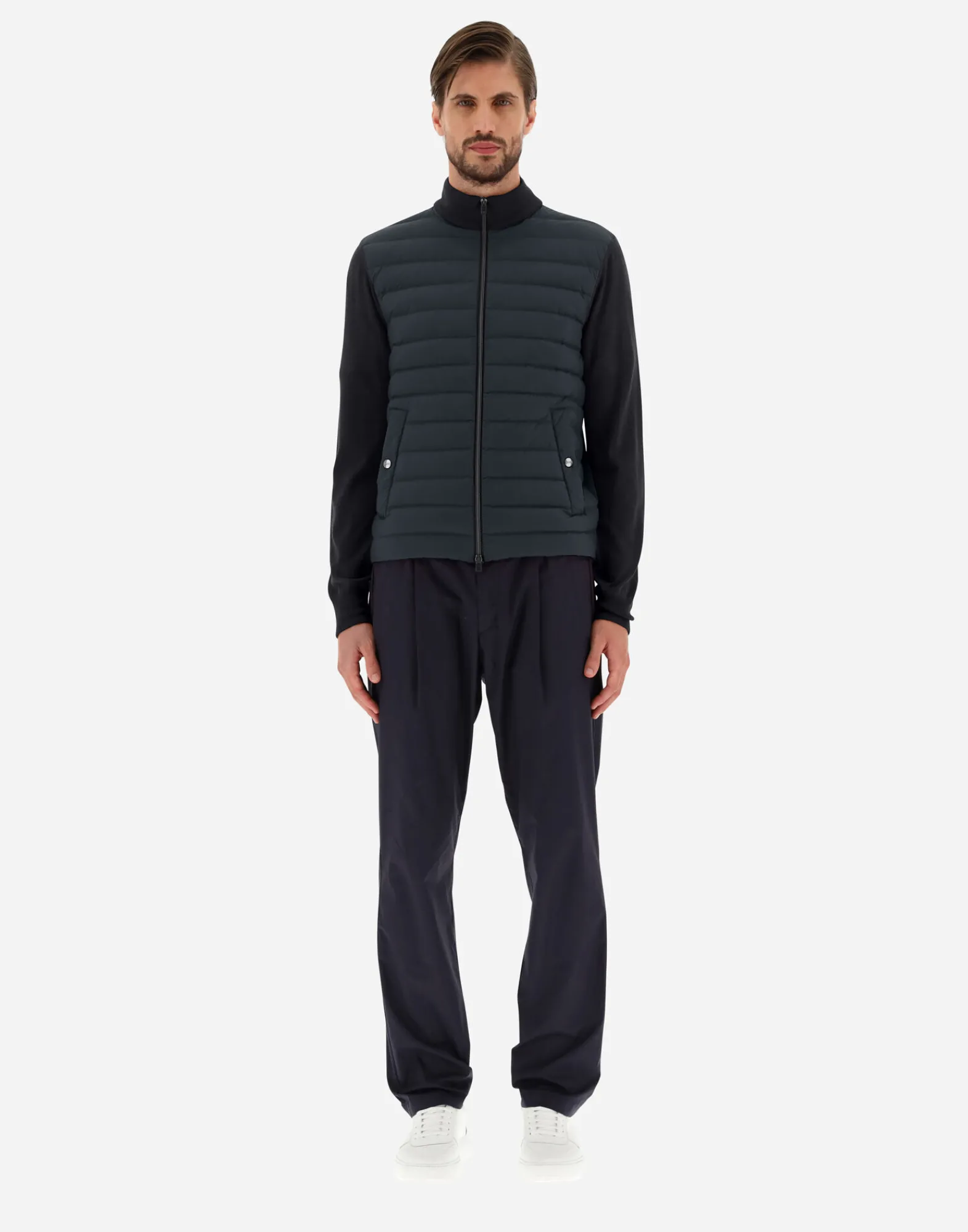 Herno Sweatshirts & Strickjacken-Cardigan In Seide, Wolle & Nuage