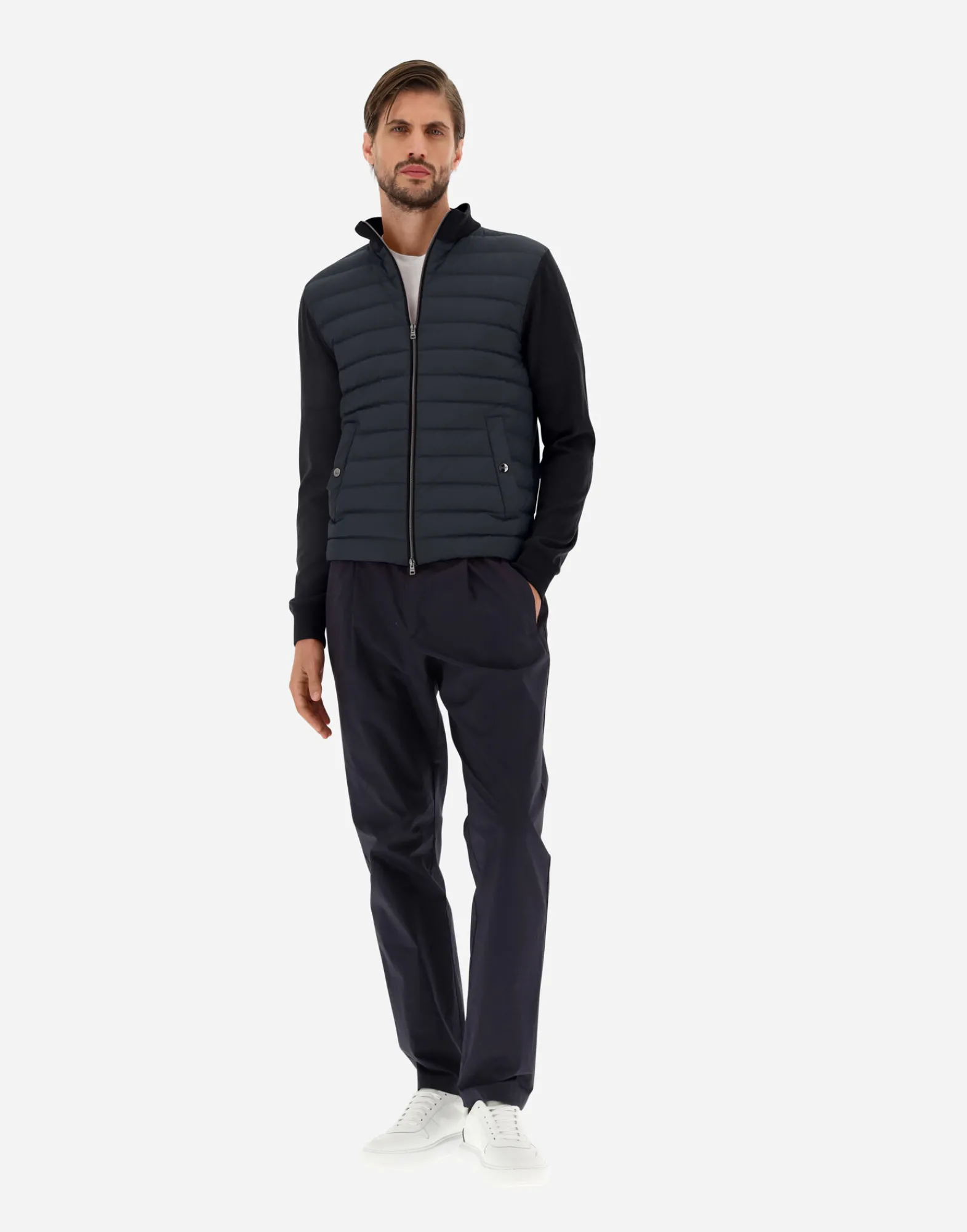 Herno Sweatshirts & Strickjacken-Cardigan In Seide, Wolle & Nuage