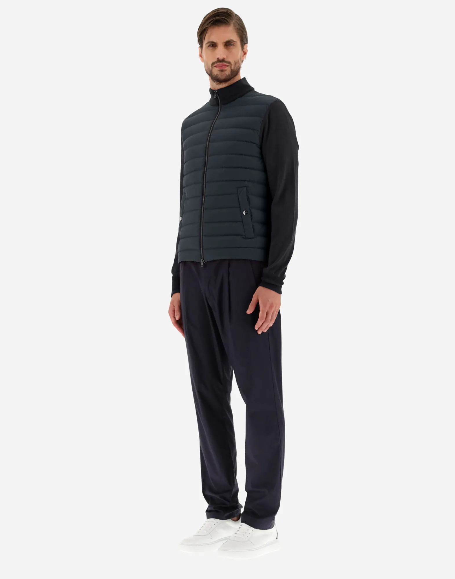 Herno Sweatshirts & Strickjacken-Cardigan In Seide, Wolle & Nuage