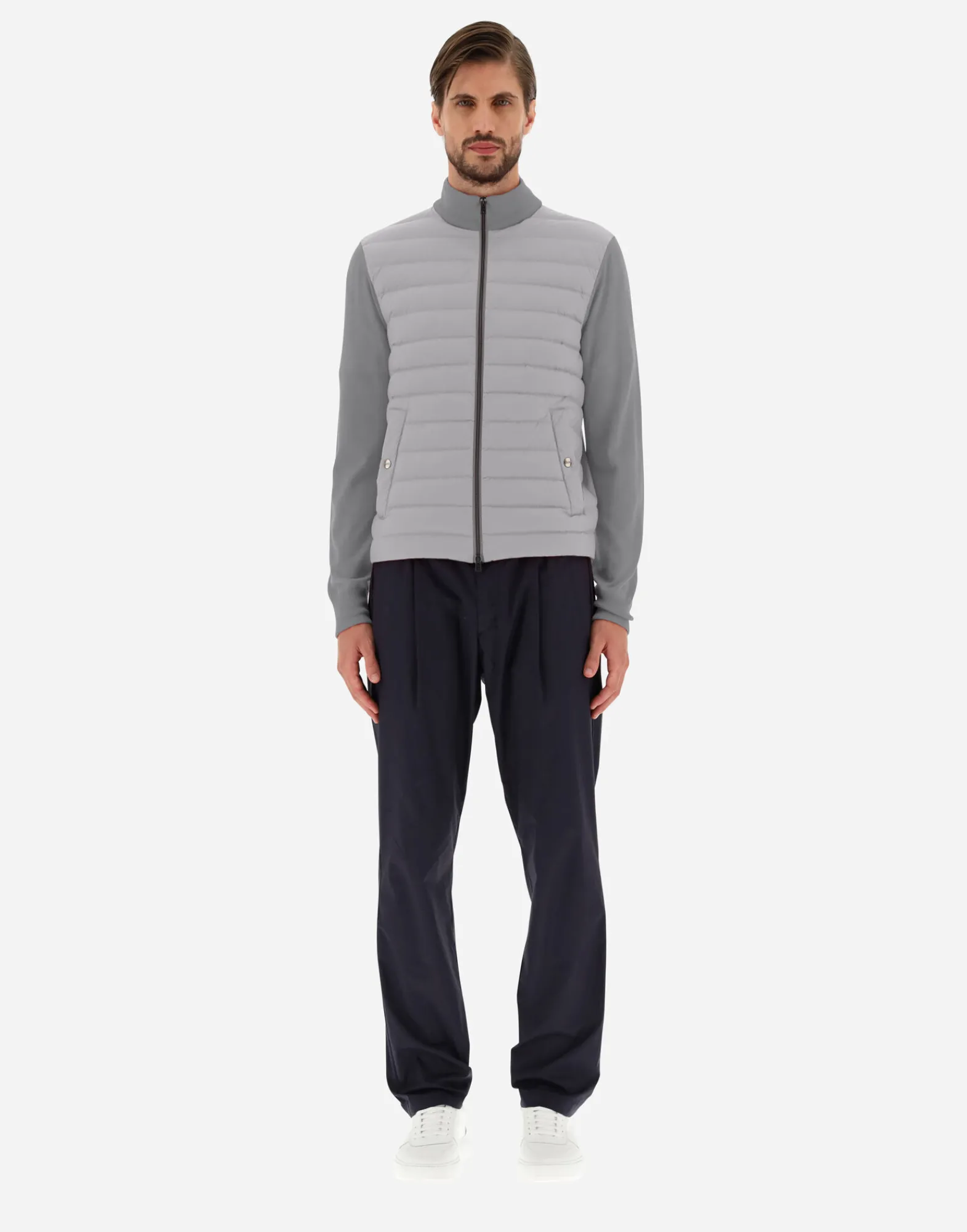 Herno Sweatshirts & Strickjacken-Cardigan In Seide, Wolle & Nuage