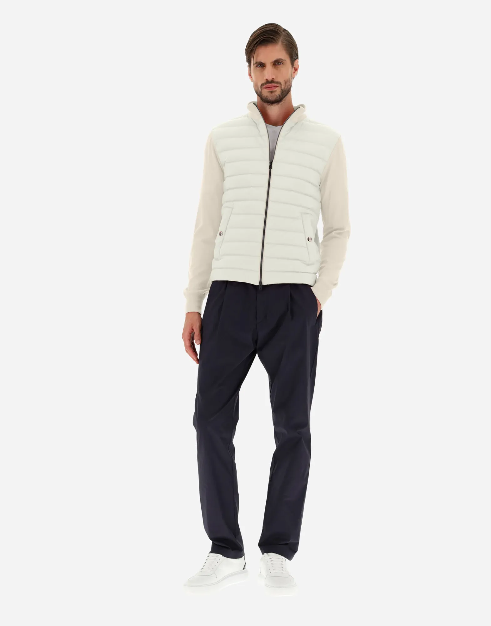 Herno Sweatshirts & Strickjacken-Cardigan In Seide, Wolle & Nuage