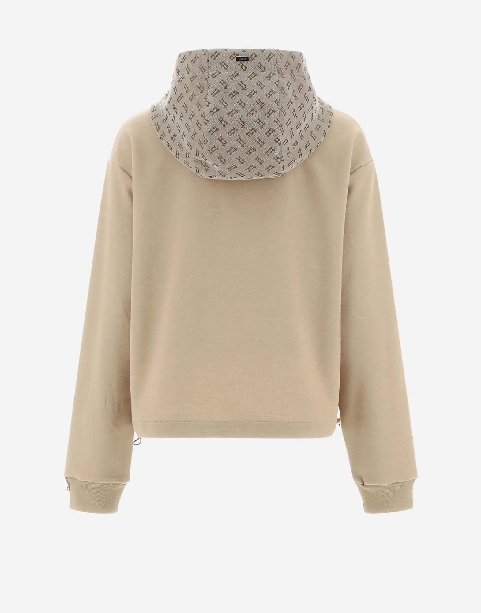 Herno Pullover & Strickjacken-Cardigan Mit Kapuze Aus Double Sweater & Monogram