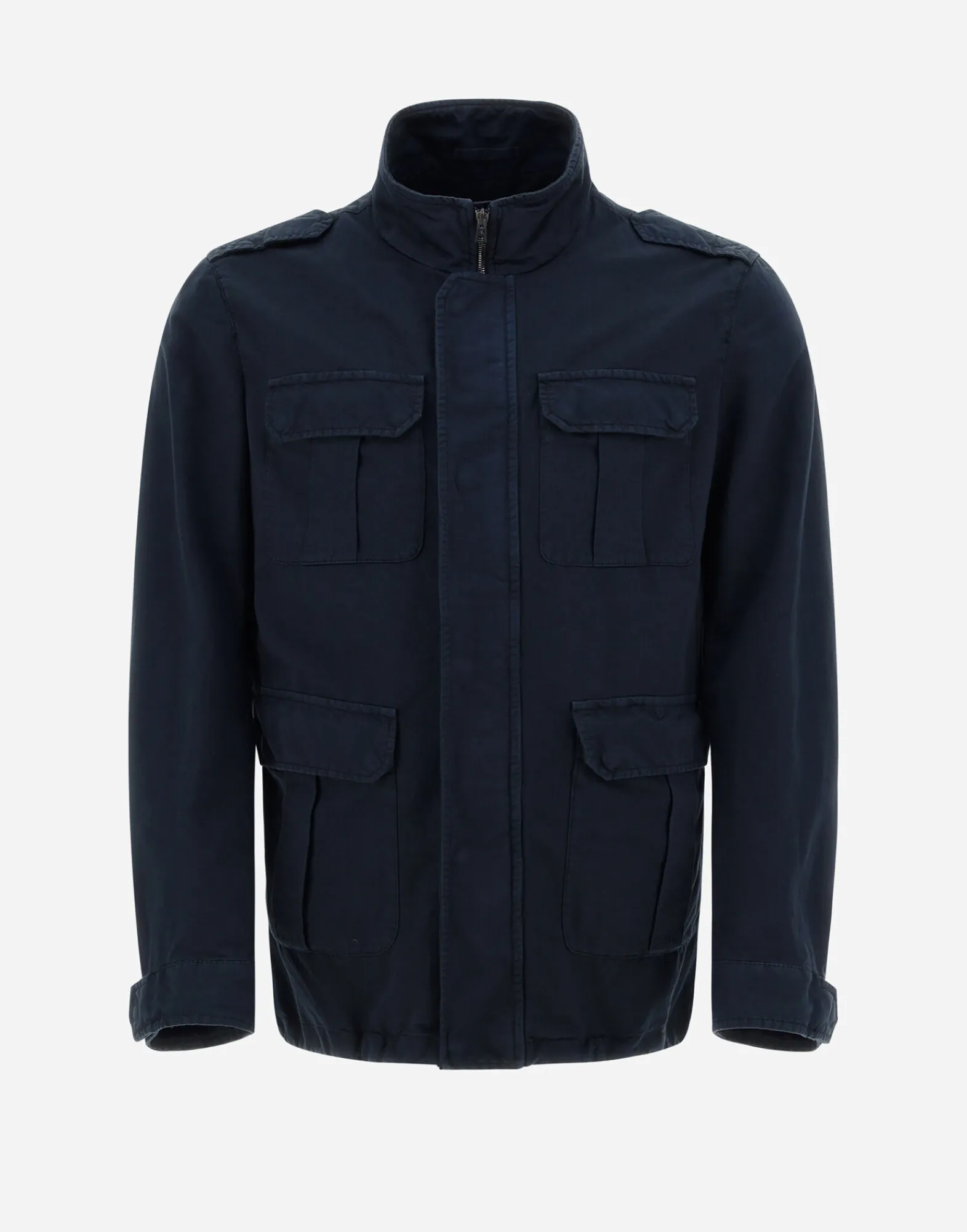 Herno Feldjacke-Feldjacke Aus Stuckgefarbtem Leinen & Baumwolle