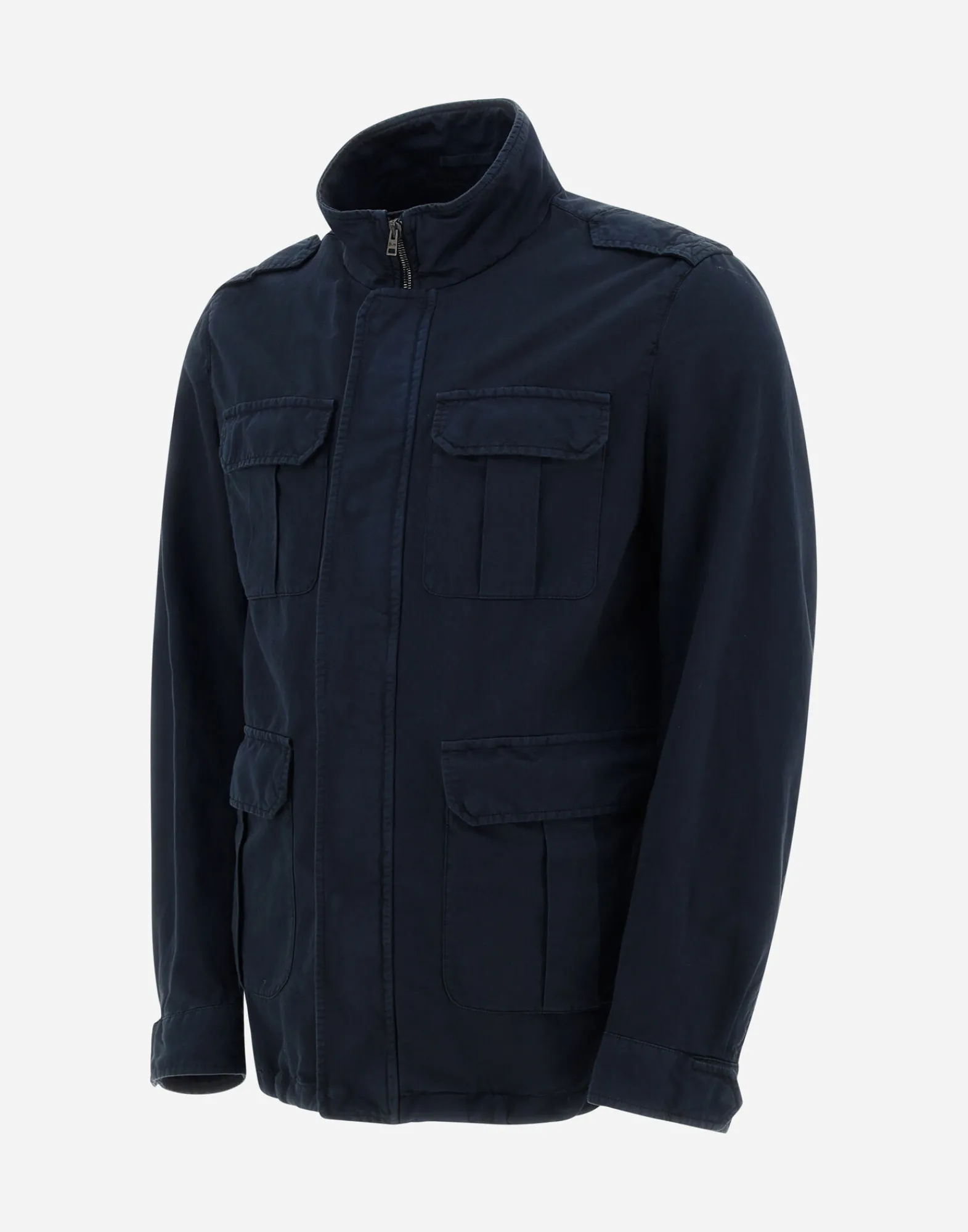 Herno Feldjacke-Feldjacke Aus Stuckgefarbtem Leinen & Baumwolle