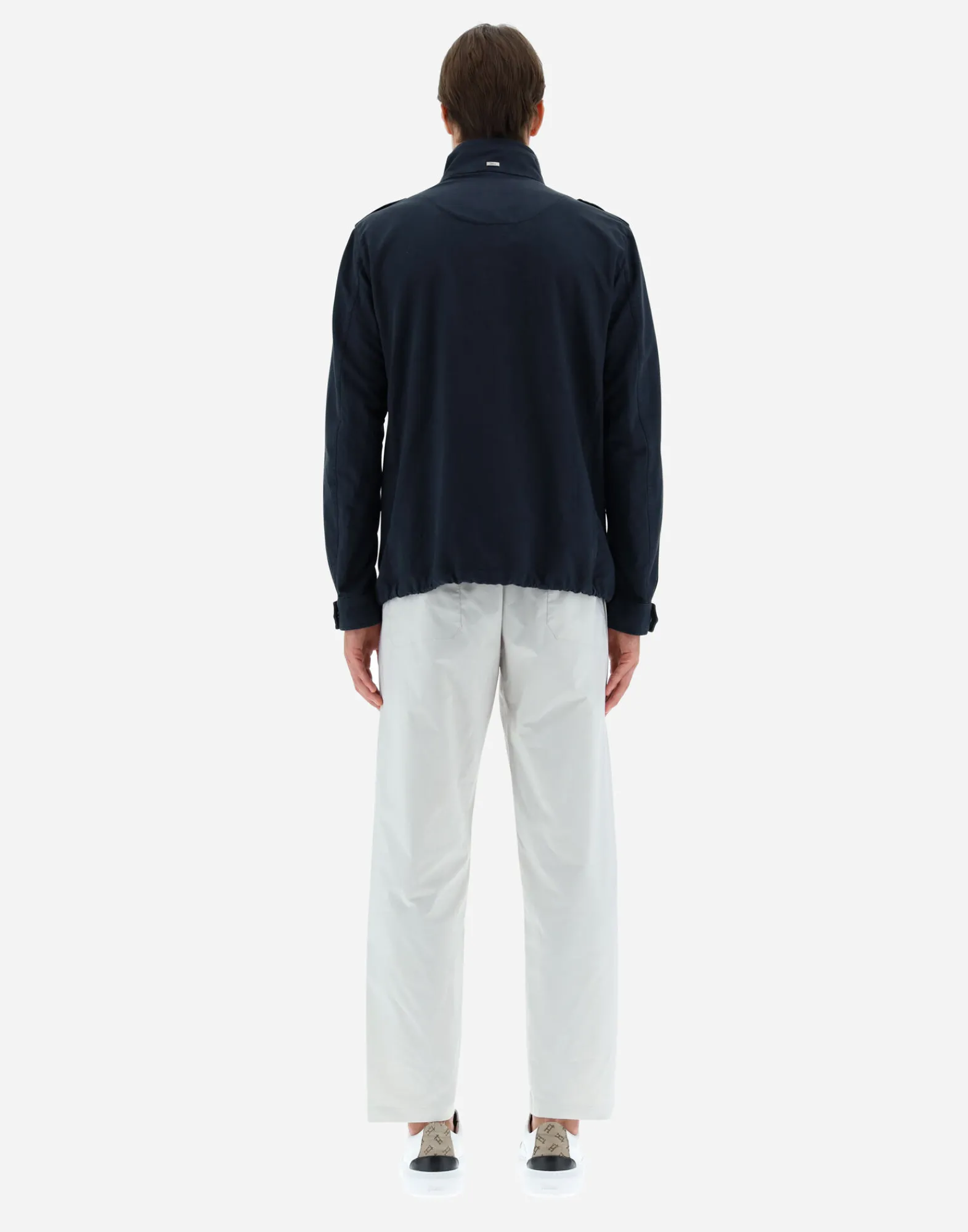 Herno Feldjacke-Feldjacke Aus Stuckgefarbtem Leinen & Baumwolle