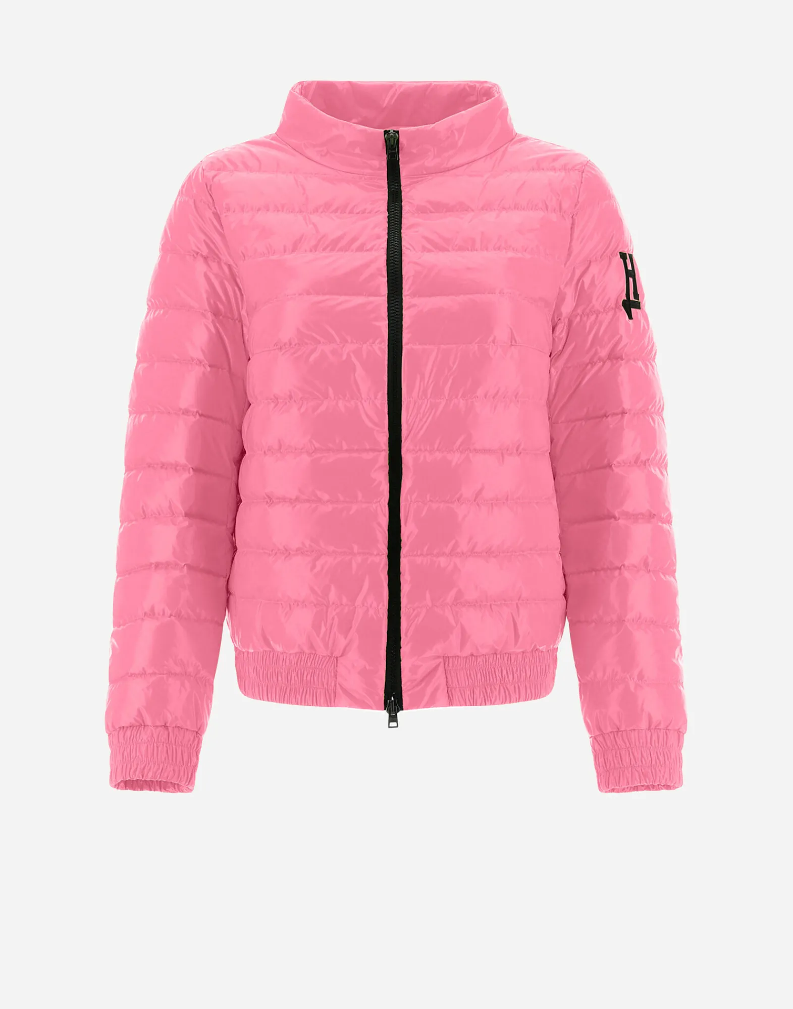 Herno Kurze Daunenjacken-Gesteppte Bomberjacke Aus Gloss