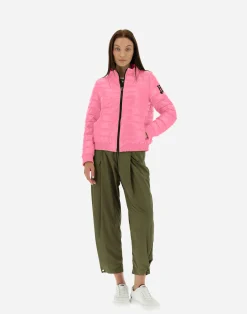 Herno Kurze Daunenjacken-Gesteppte Bomberjacke Aus Gloss