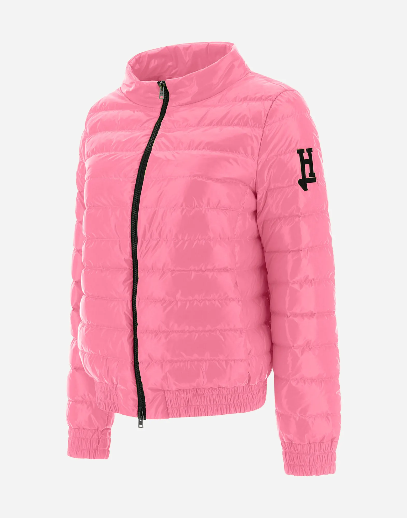 Herno Kurze Daunenjacken-Gesteppte Bomberjacke Aus Gloss