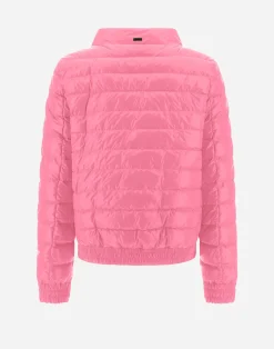 Herno Kurze Daunenjacken-Gesteppte Bomberjacke Aus Gloss