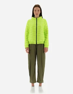 Herno Kurze Daunenjacken-Gesteppte Bomberjacke Aus Gloss
