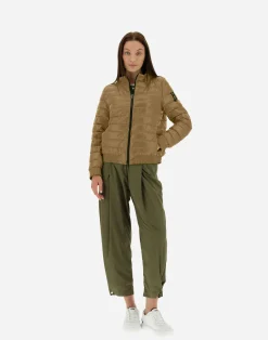 Herno Kurze Daunenjacken-Gesteppte Bomberjacke Aus Gloss
