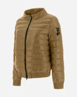 Herno Kurze Daunenjacken-Gesteppte Bomberjacke Aus Gloss