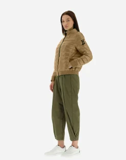 Herno Kurze Daunenjacken-Gesteppte Bomberjacke Aus Gloss