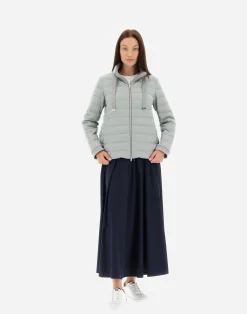 Herno Kurze Daunenjacken-Gestrickte Jacke Aus Kaschmir & Seide
