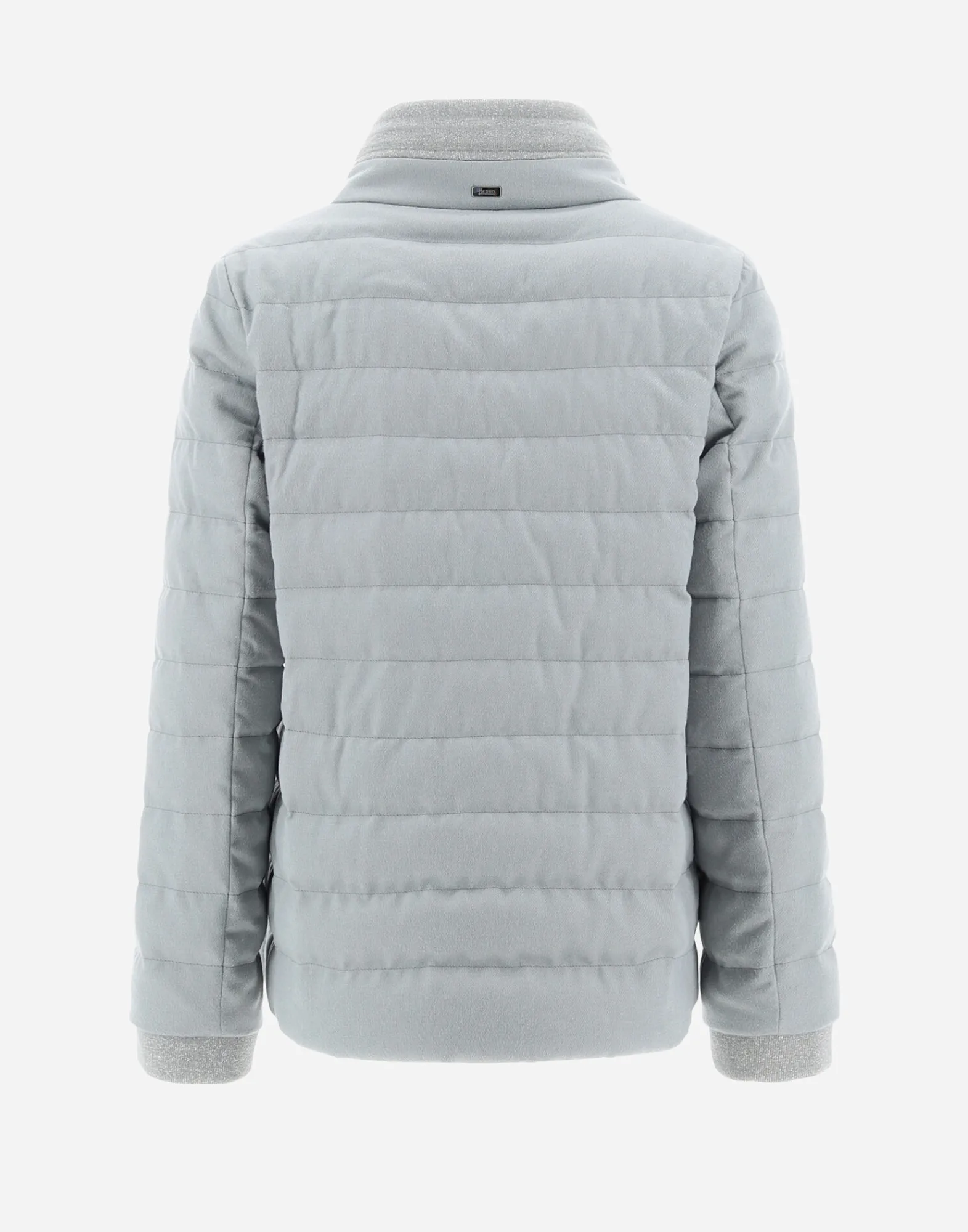 Herno Kurze Daunenjacken-Gestrickte Jacke Aus Kaschmir & Seide