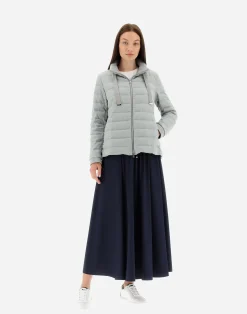 Herno Kurze Daunenjacken-Gestrickte Jacke Aus Kaschmir & Seide