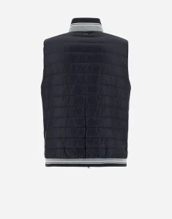 Herno Kurze Daunenjacken-Gestrickte Weste Aus Nylon Ultralight