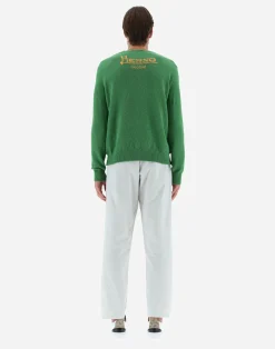 Herno Sweatshirts & Strickjacken-Globe Pullover Aus Bio-Baumwoll-Boucle