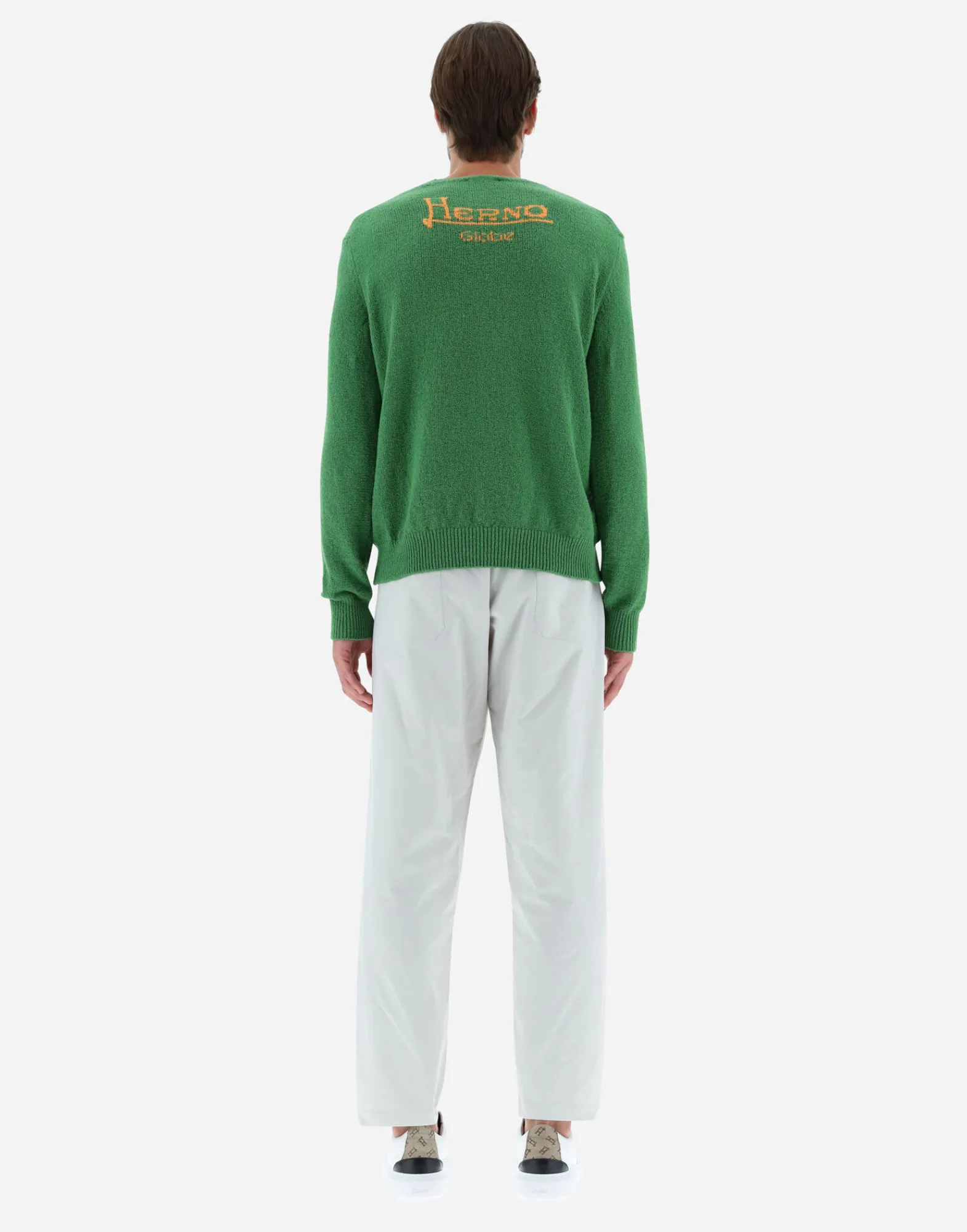 Herno Sweatshirts & Strickjacken-Globe Pullover Aus Bio-Baumwoll-Boucle
