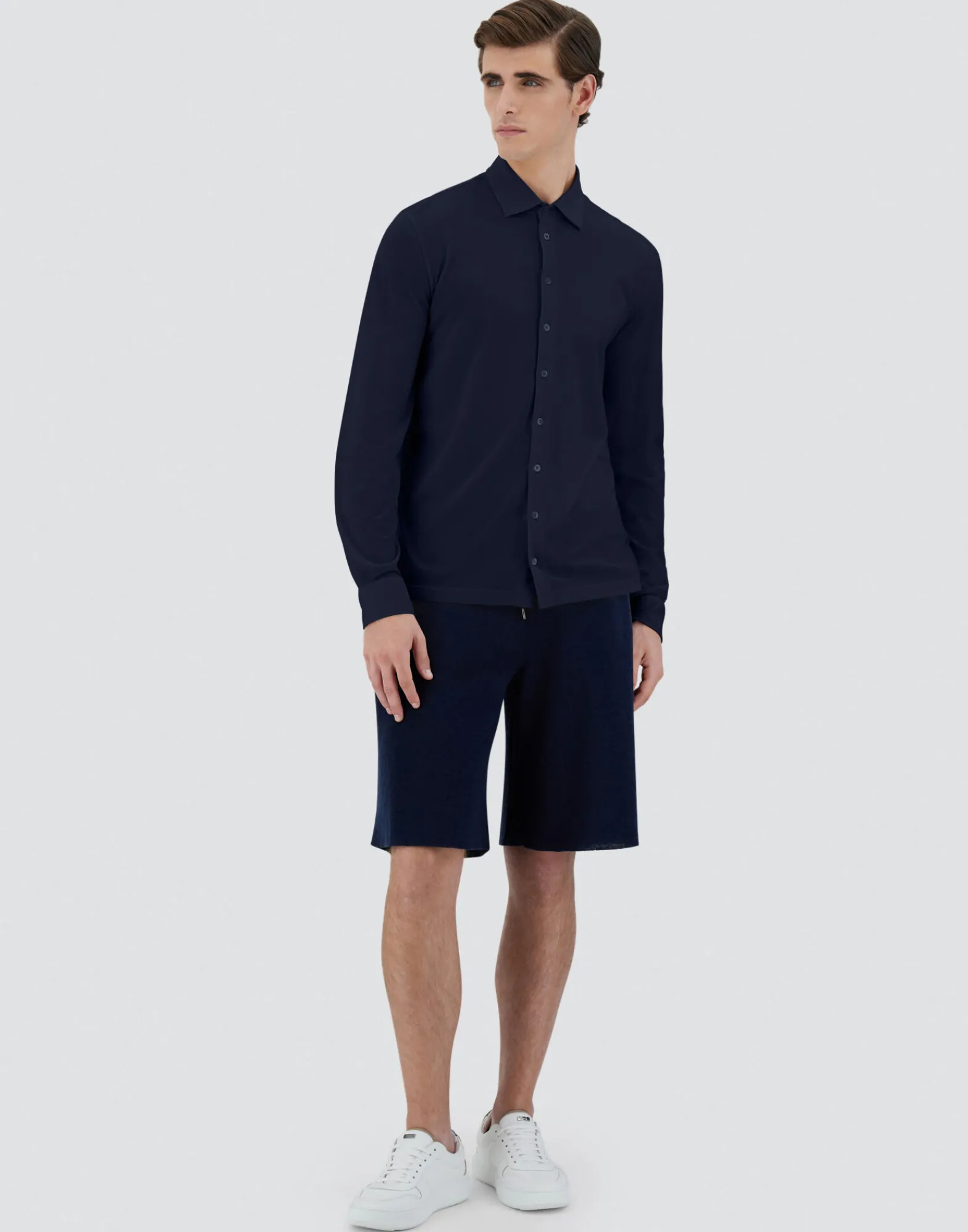 Herno Hemden-Hemd Aus Crepe-Jersey