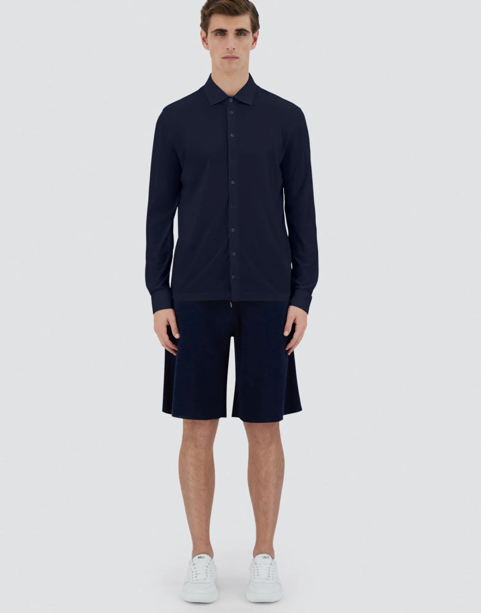Herno Hemden-Hemd Aus Crepe-Jersey