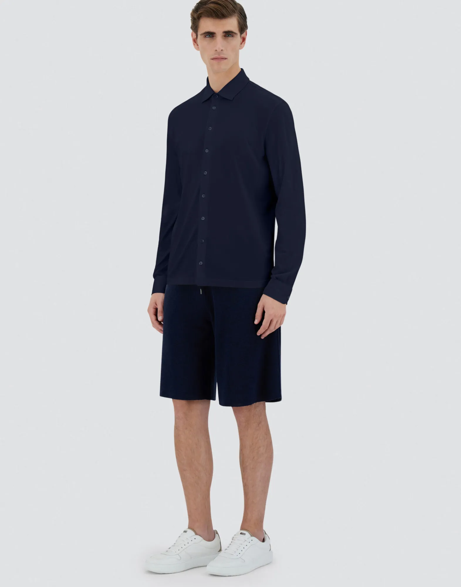 Herno Hemden-Hemd Aus Crepe-Jersey