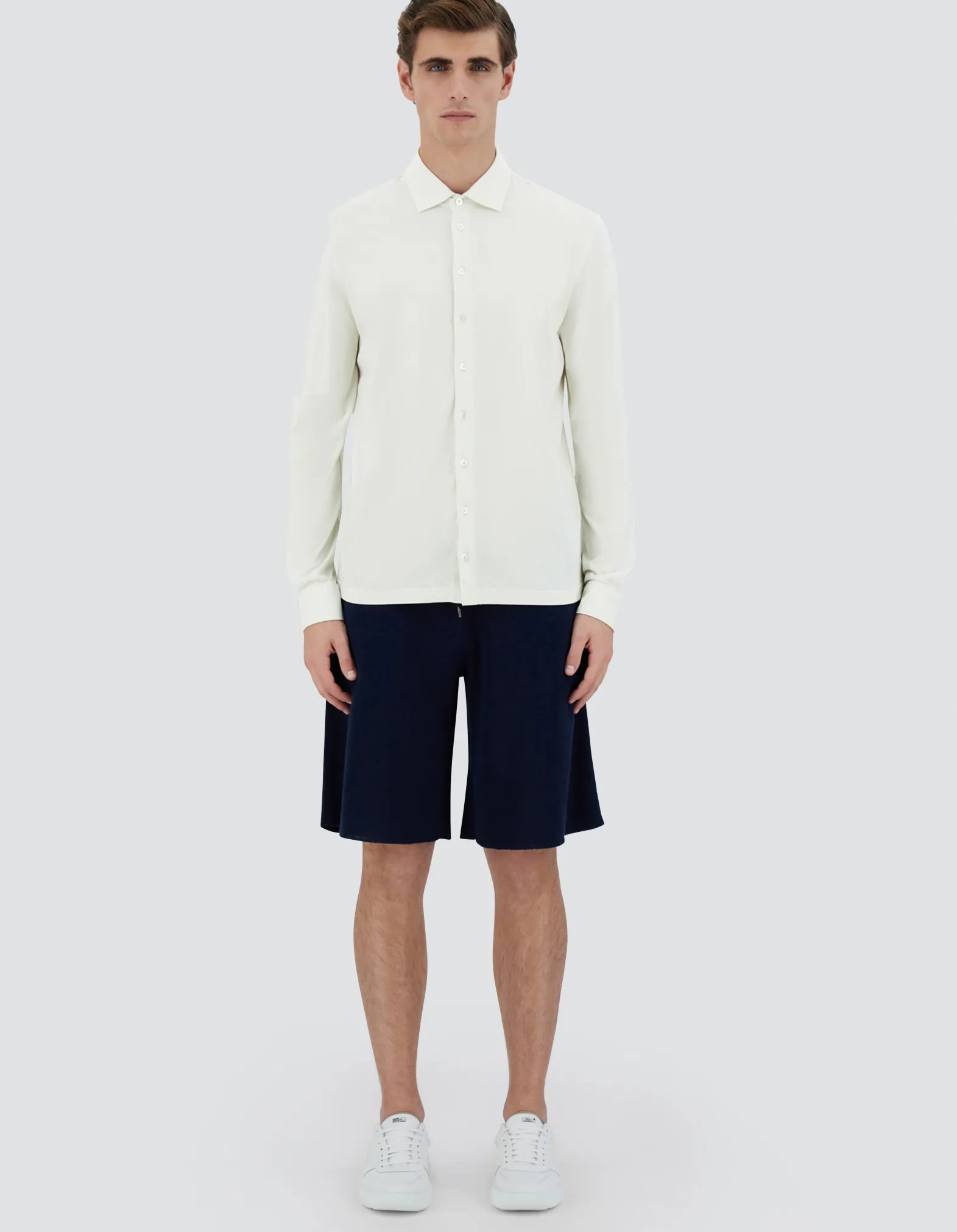 Herno Hemden-Hemd Aus Crepe-Jersey