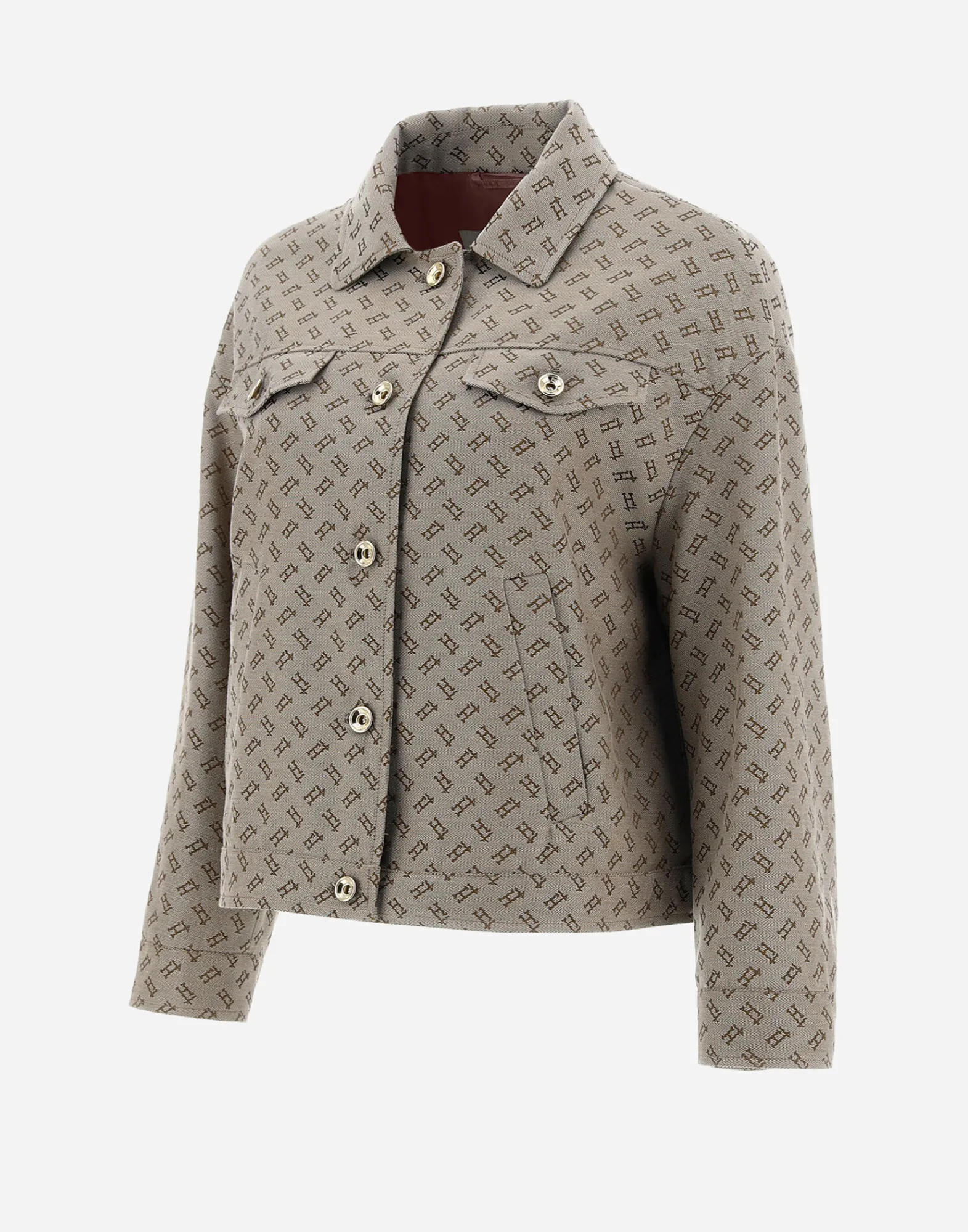 Herno Hemden-Hemd Aus Monogram