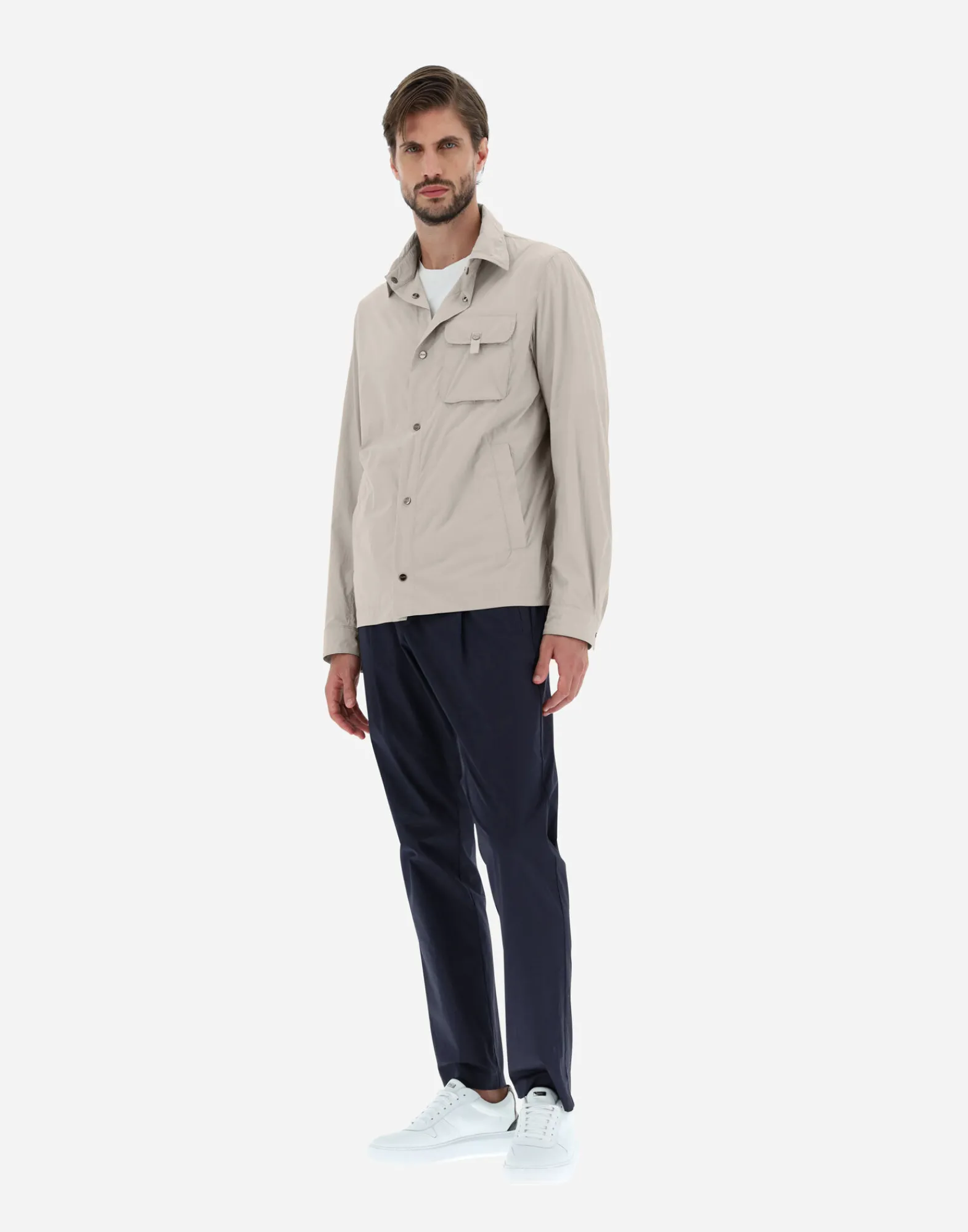 Herno Hemden-Hemd Aus Ultralight Crease
