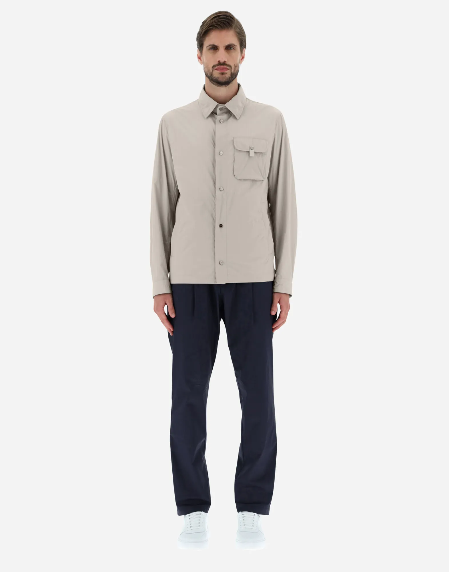 Herno Hemden-Hemd Aus Ultralight Crease