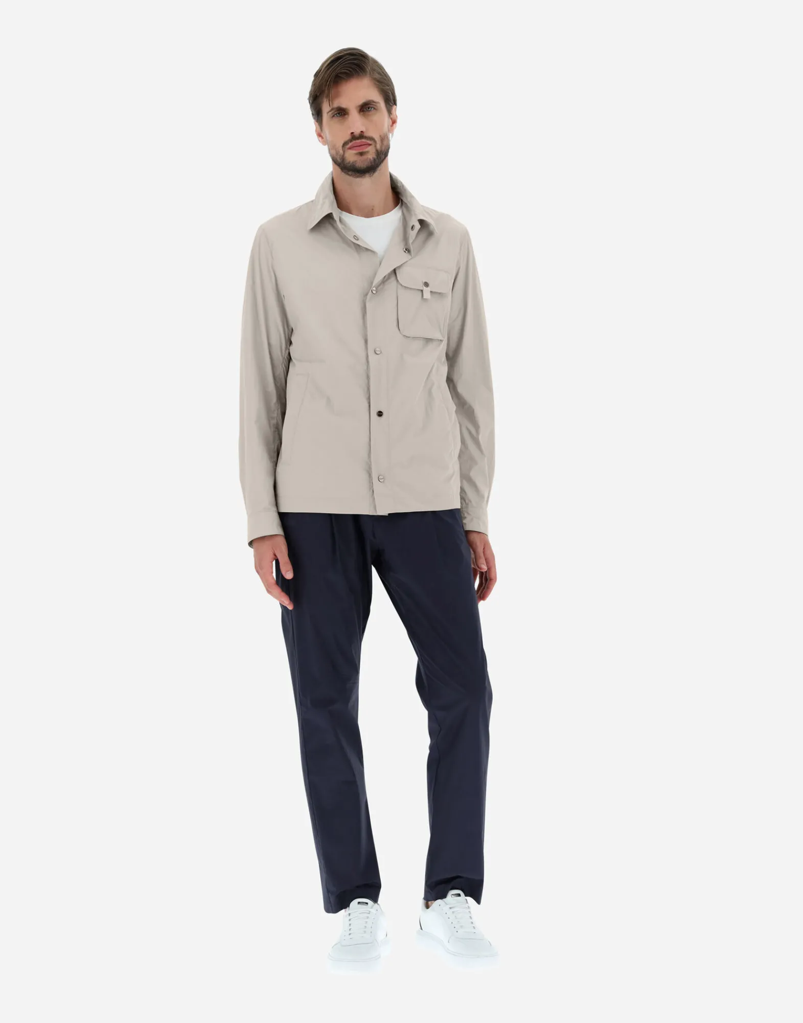 Herno Hemden-Hemd Aus Ultralight Crease