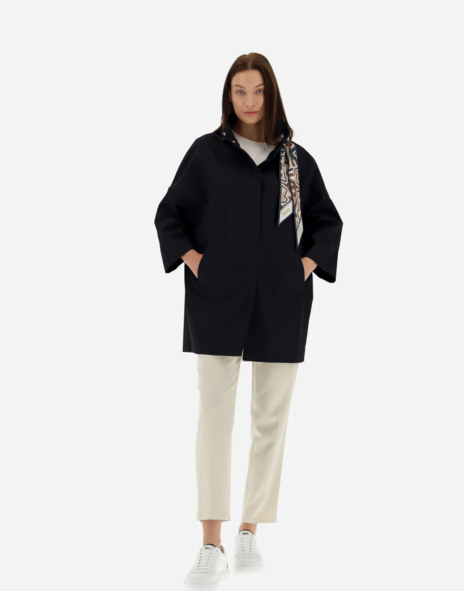 Herno Parka & Jacken-Jacke Aus Delon Mit Halstuch