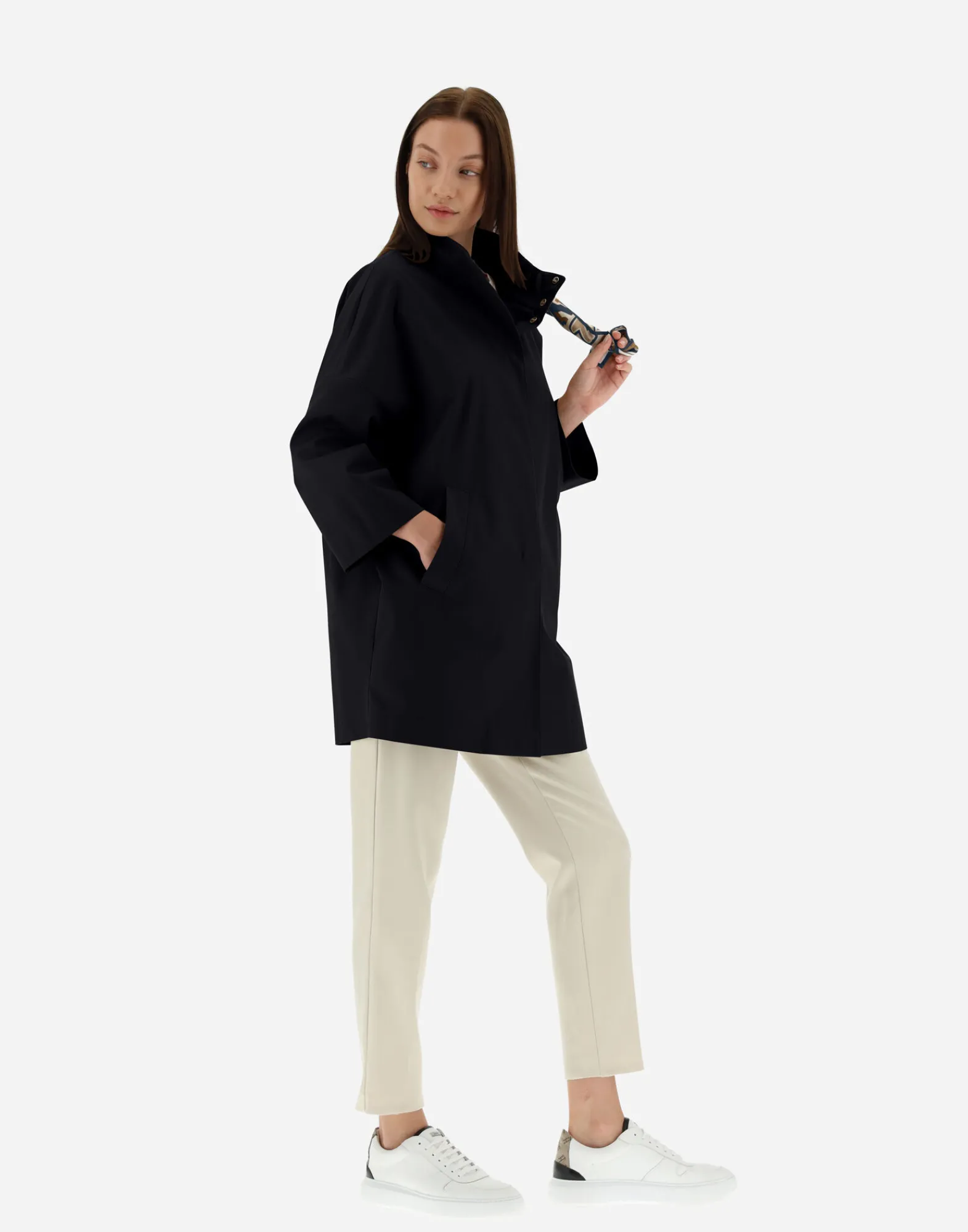 Herno Parka & Jacken-Jacke Aus Delon Mit Halstuch