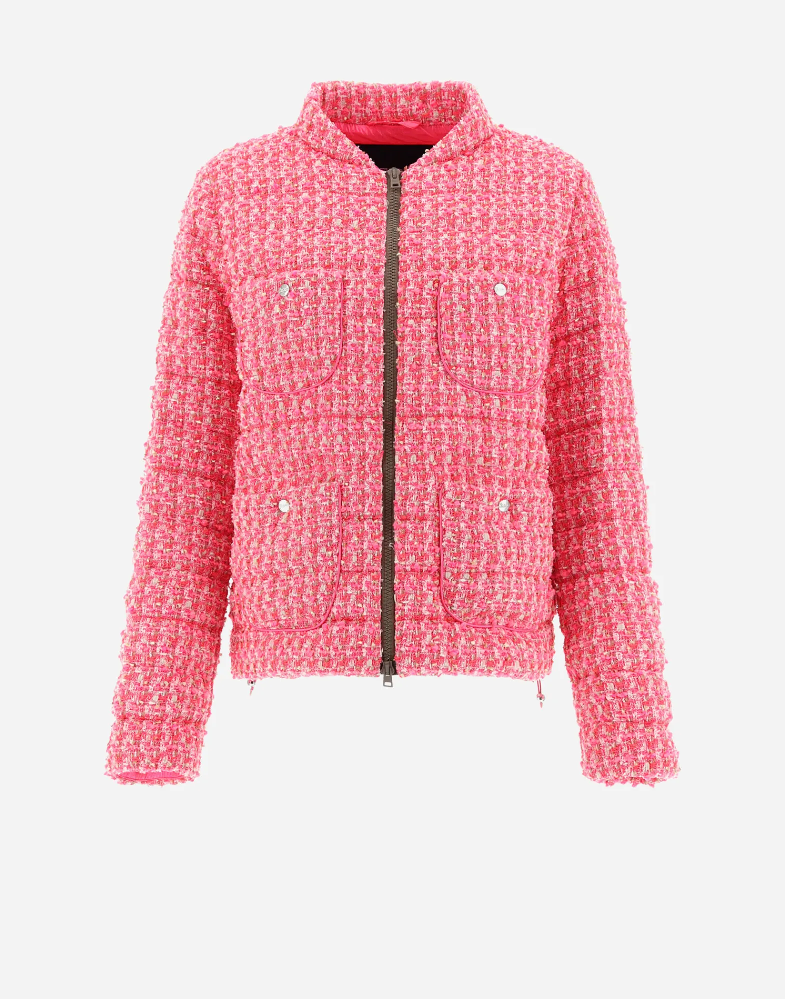 Herno Kurze Daunenjacken-Jacke Aus Fashion Boucle