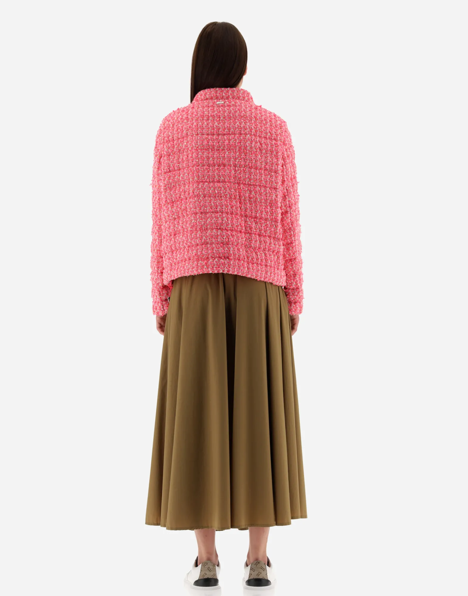 Herno Kurze Daunenjacken-Jacke Aus Fashion Boucle
