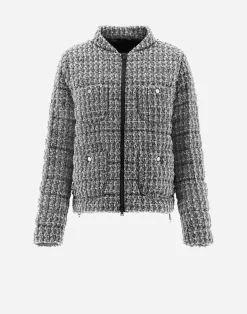 Herno Kurze Daunenjacken-Jacke Aus Fashion Boucle