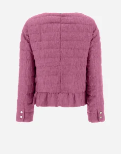 Herno Kurze Daunenjacken-Jacke Aus New Leinen