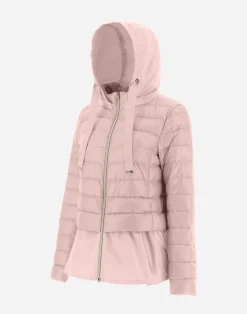 Herno Kurze Daunenjacken-Jacke Aus Nylon Ultralight & New Techno Taft