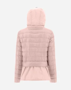 Herno Kurze Daunenjacken-Jacke Aus Nylon Ultralight & New Techno Taft