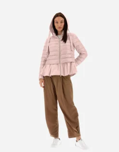 Herno Kurze Daunenjacken-Jacke Aus Nylon Ultralight & New Techno Taft