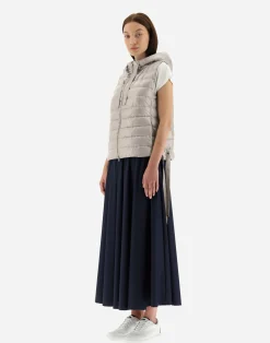 Herno Kurze Daunenjacken-Kapuzenweste Aus Nylon Ultralight