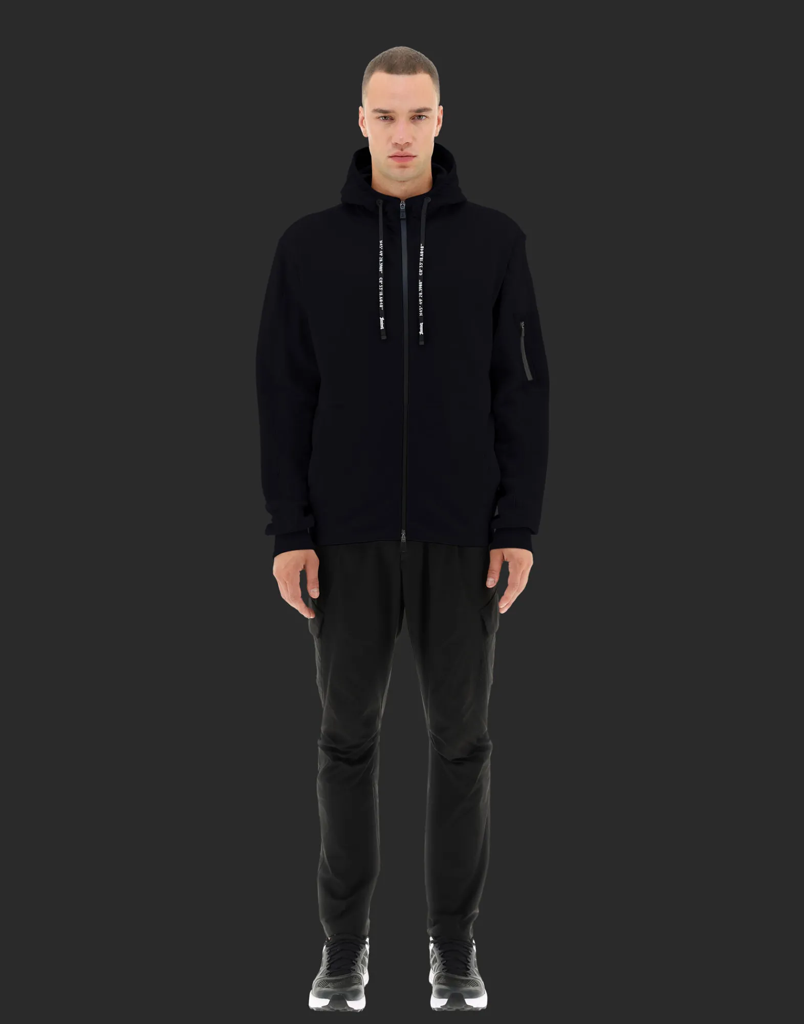 Herno Bomber-Laminar Bomberjacke Aus Cotton Sweater Und Light Opalescent Gewebe