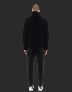 Herno Bomber-Laminar Bomberjacke Aus Cotton Sweater Und Light Opalescent Gewebe